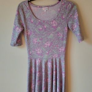 Lularoe Nicole dress small floral
